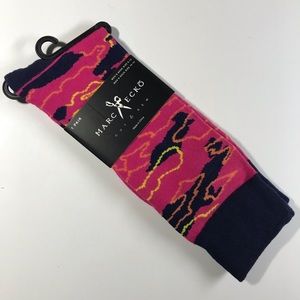 MARC ECKO black and pink camouflage dress socks
